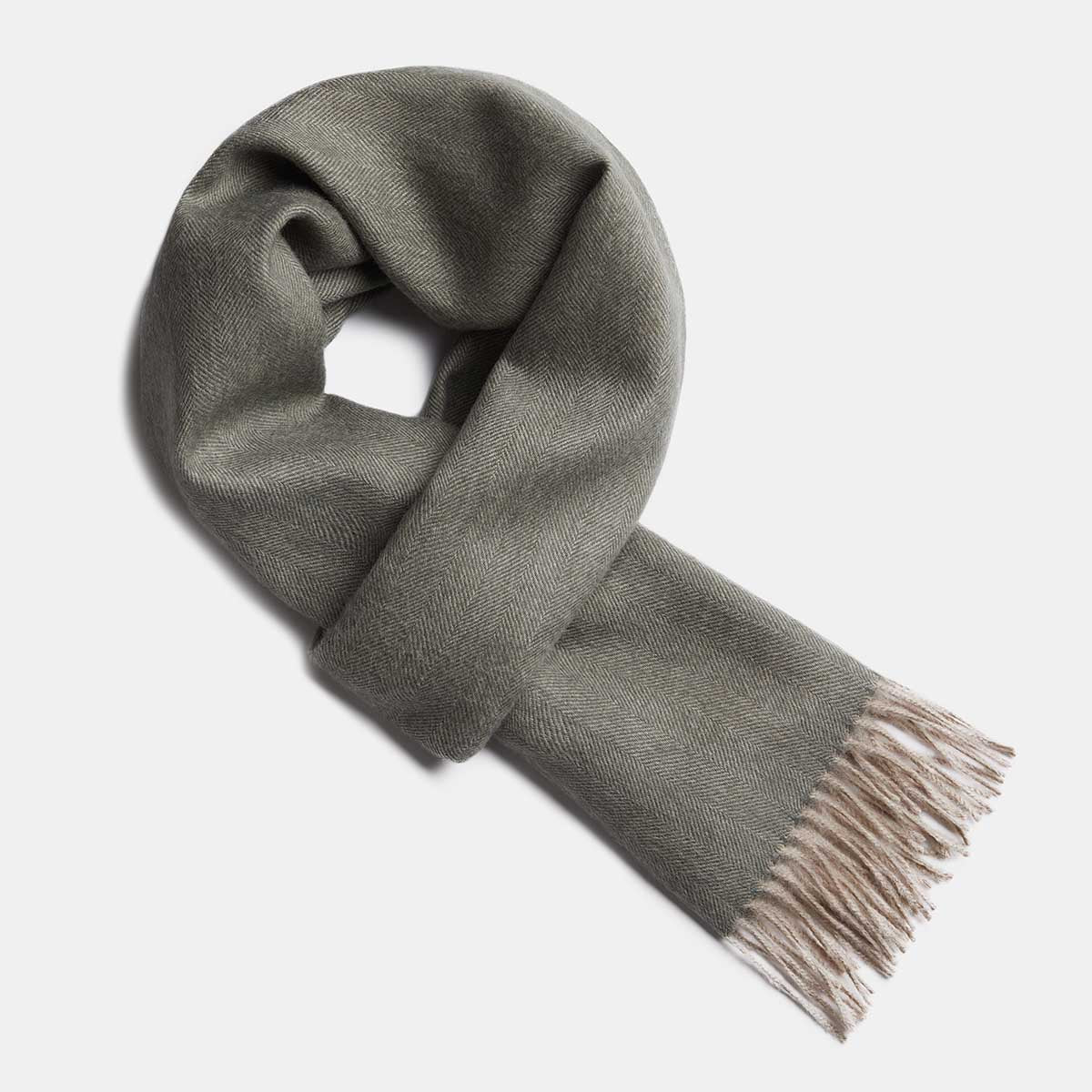 Baby alpaca scarf — a natural animal fibre worn against the skin