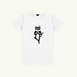 Miesten puuvilla-t-paita – Yoga Cat