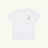 Unisex-t-paita Muumipeikon kukka – Valkoinen puuvilla