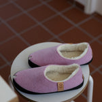 TOKU Budapest Slippers with Lambswool - Light Pink