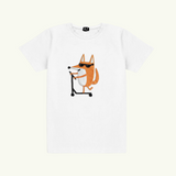 Miesten puuvilla-t-paita – Scootering Fox