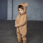 Eared Jumpsuit for Babies and Kids - Mustard