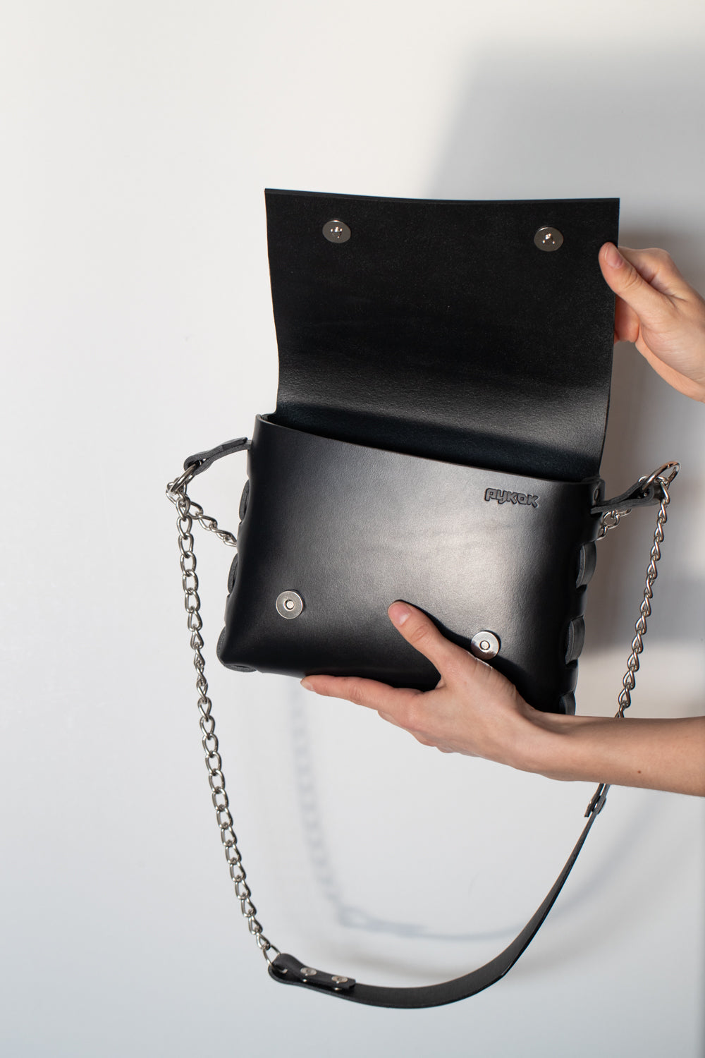 Leather Handbag Agatha No 3 Chain Strap Design - Snøluv