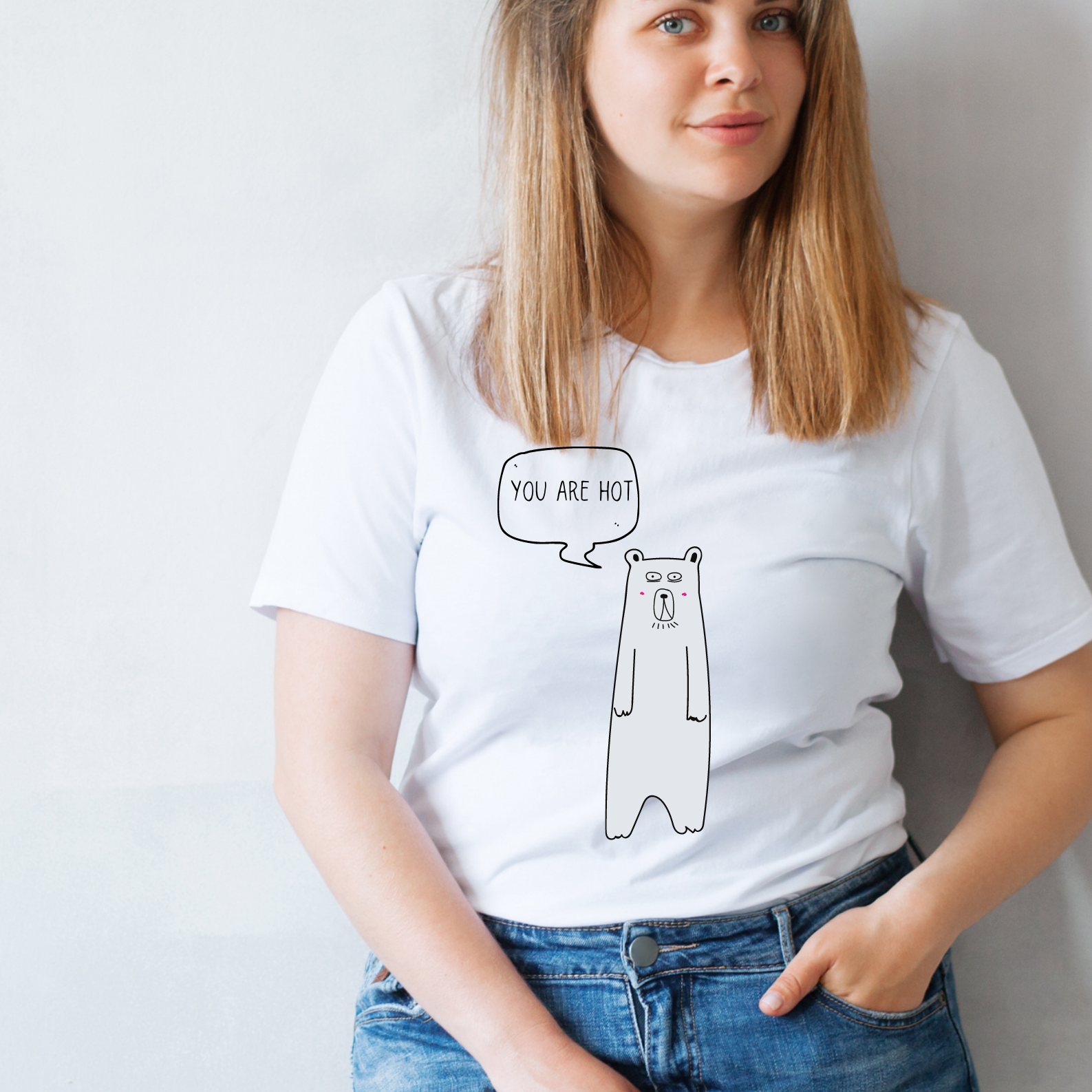 Organic Cotton Oversized T-Shirt - You Are Hot - Snøluv