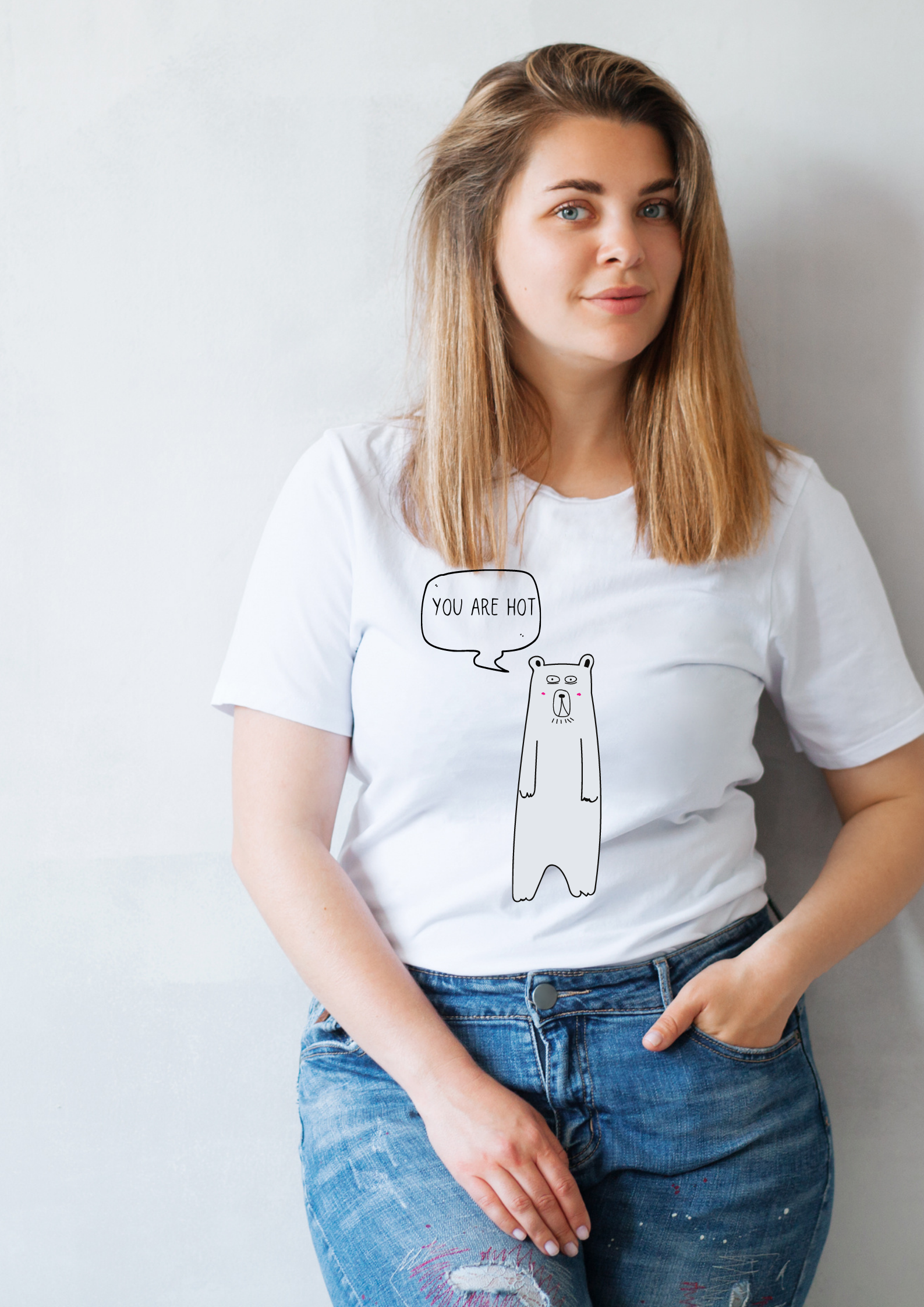 Organic Cotton Oversized T-Shirt - You Are Hot - Snøluv