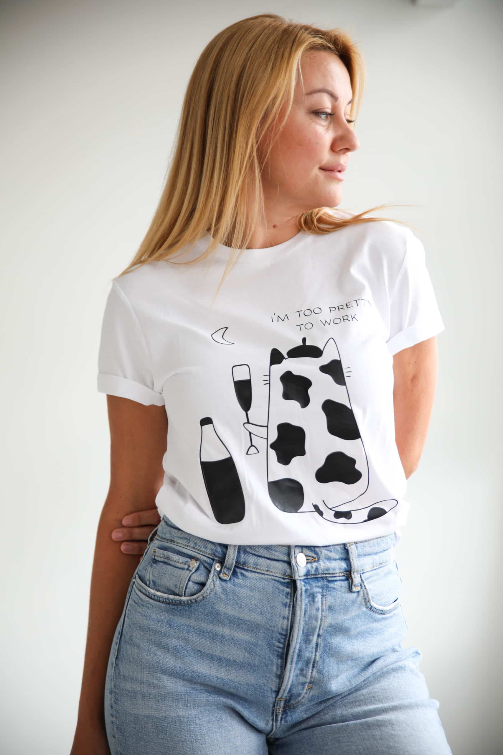 Organic Cotton Oversized T-Shirt Too Pretty - Snøluv