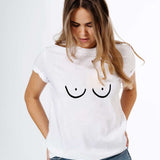 Organic Cotton Oversized T-Shirt - Boobs - Snøluv