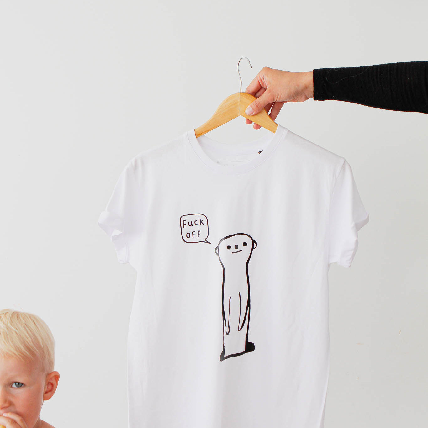Organic Cotton Oversized T-Shirt – Sarcastic Meerkat - Snøluv
