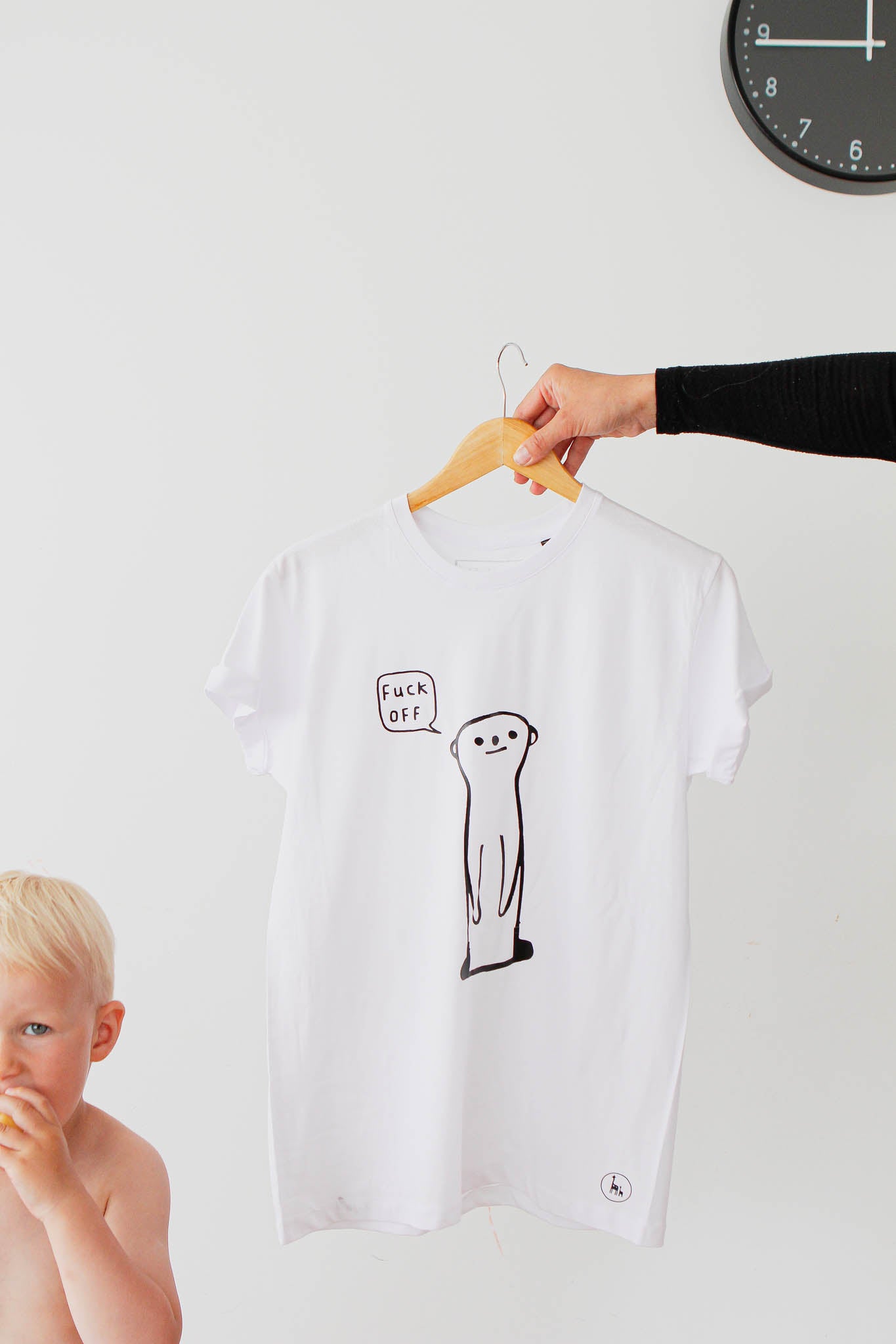 Organic Cotton Oversized T-Shirt – Sarcastic Meerkat - Snøluv