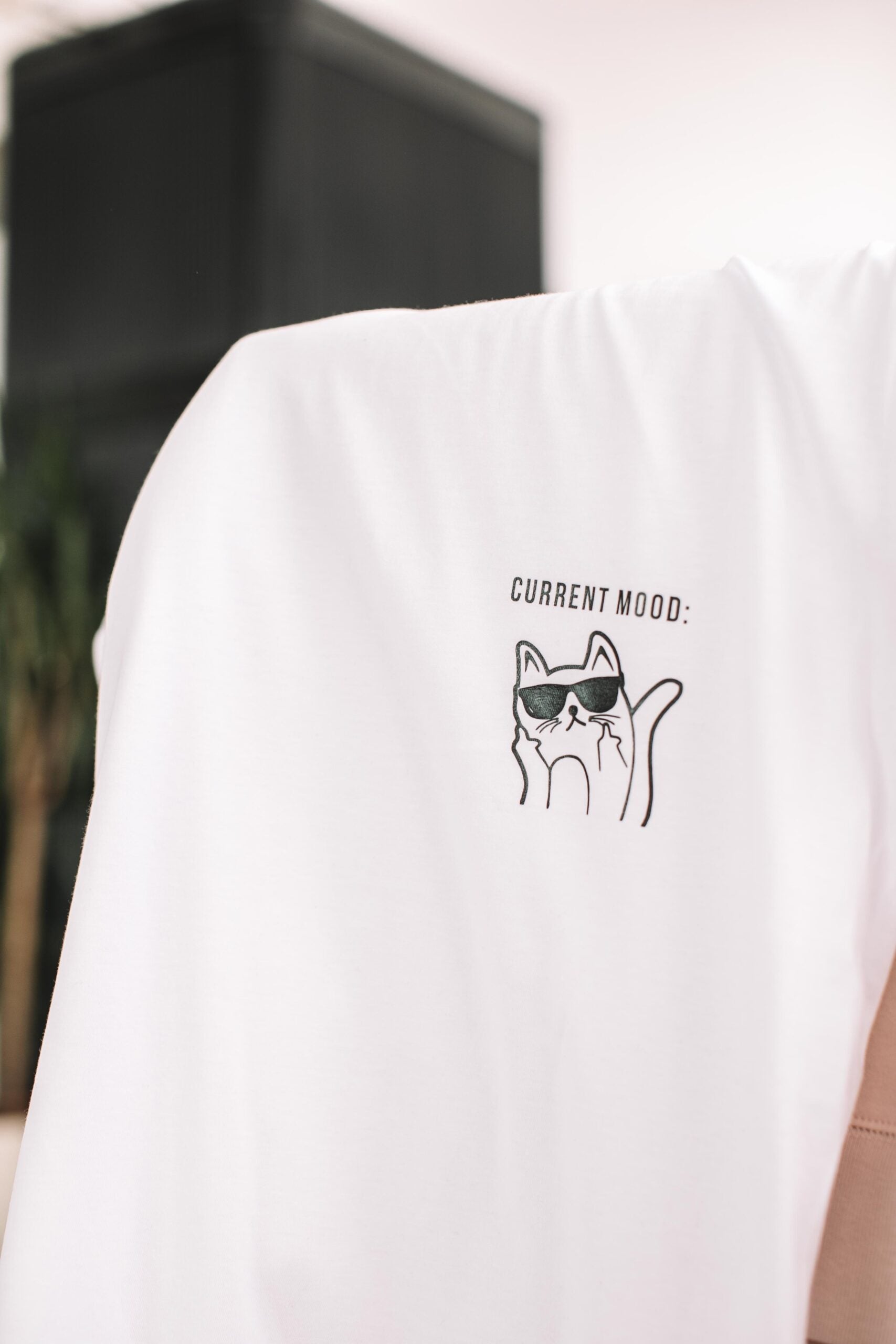 Organic Cotton Oversize T-Shirt – Kitty Current Mood - Snøluv