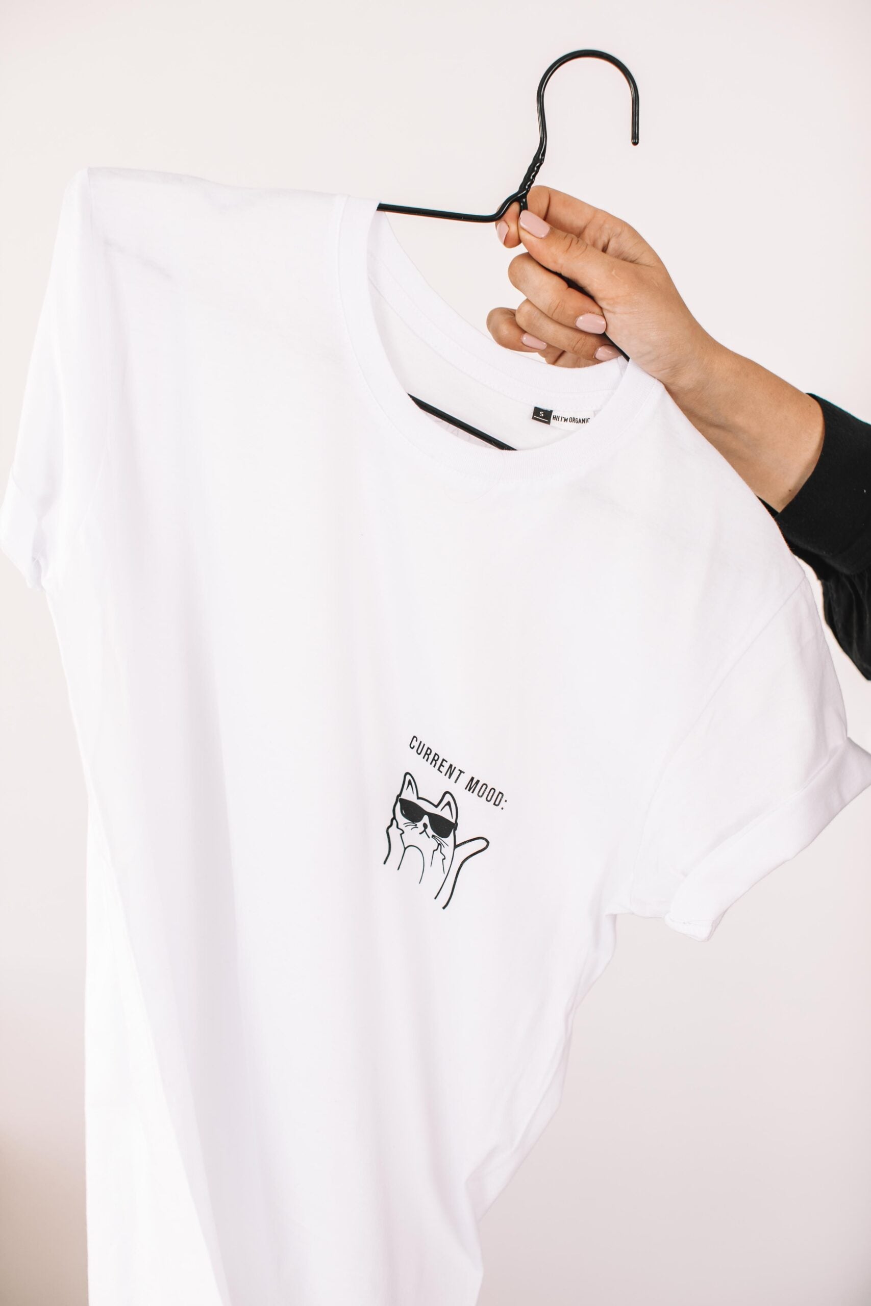 Organic Cotton Oversize T-Shirt – Kitty Current Mood - Snøluv