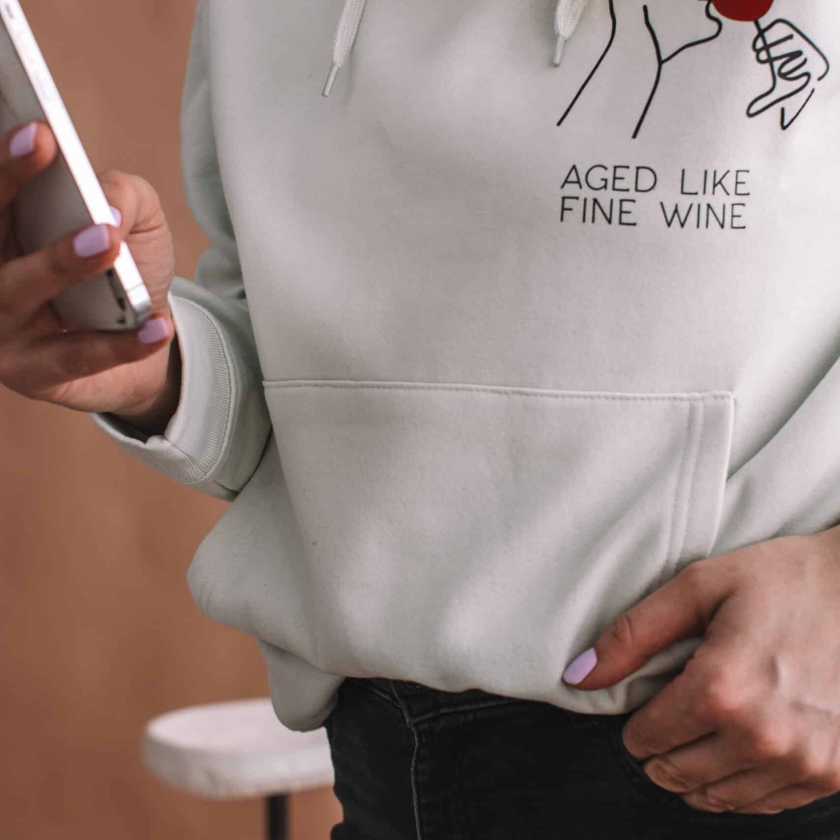 Oversized Hoodie Aged Like Fine Wine Unisex - Snøluv