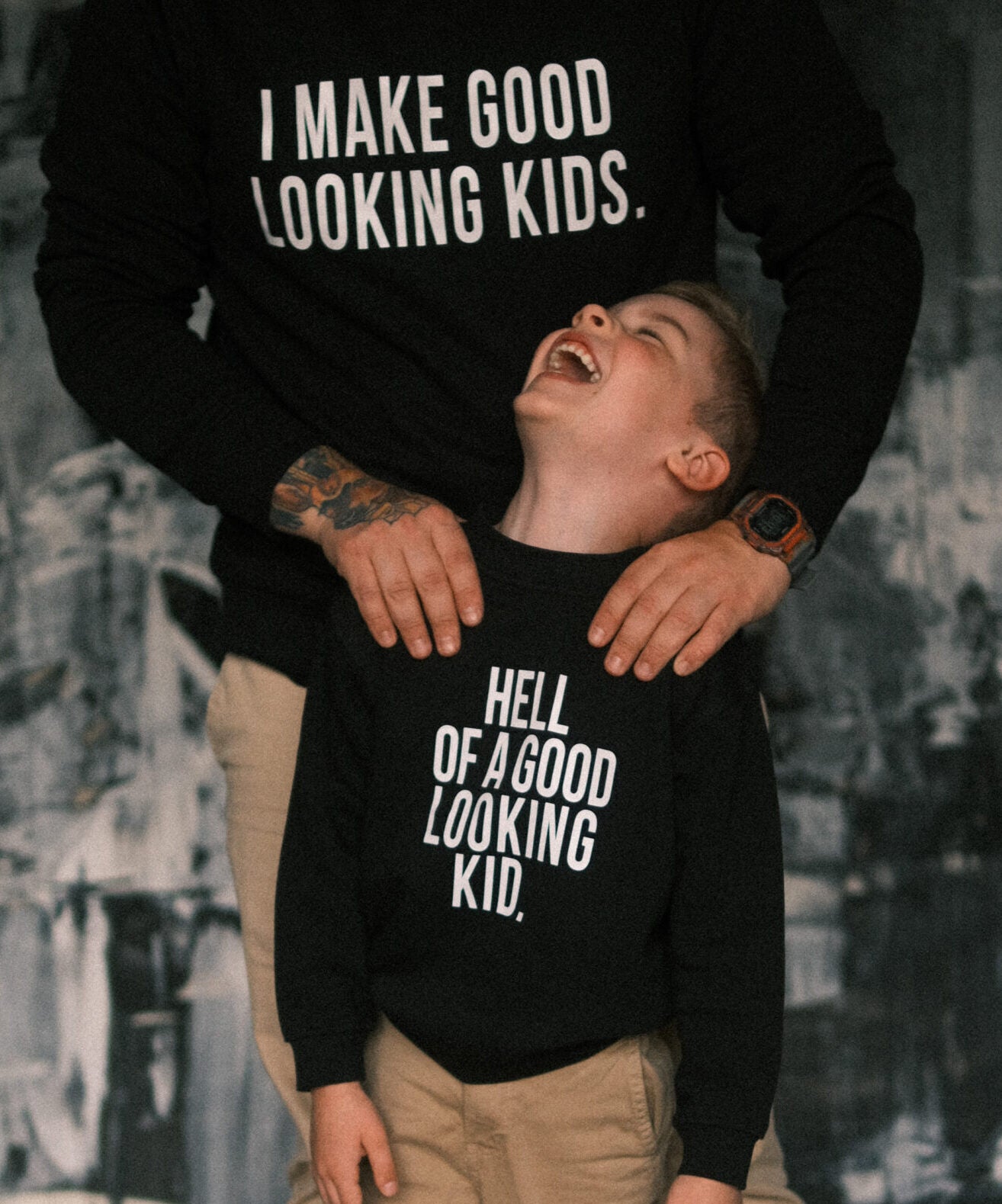 Matching Sweatshirts Dad and Kid - Snøluv