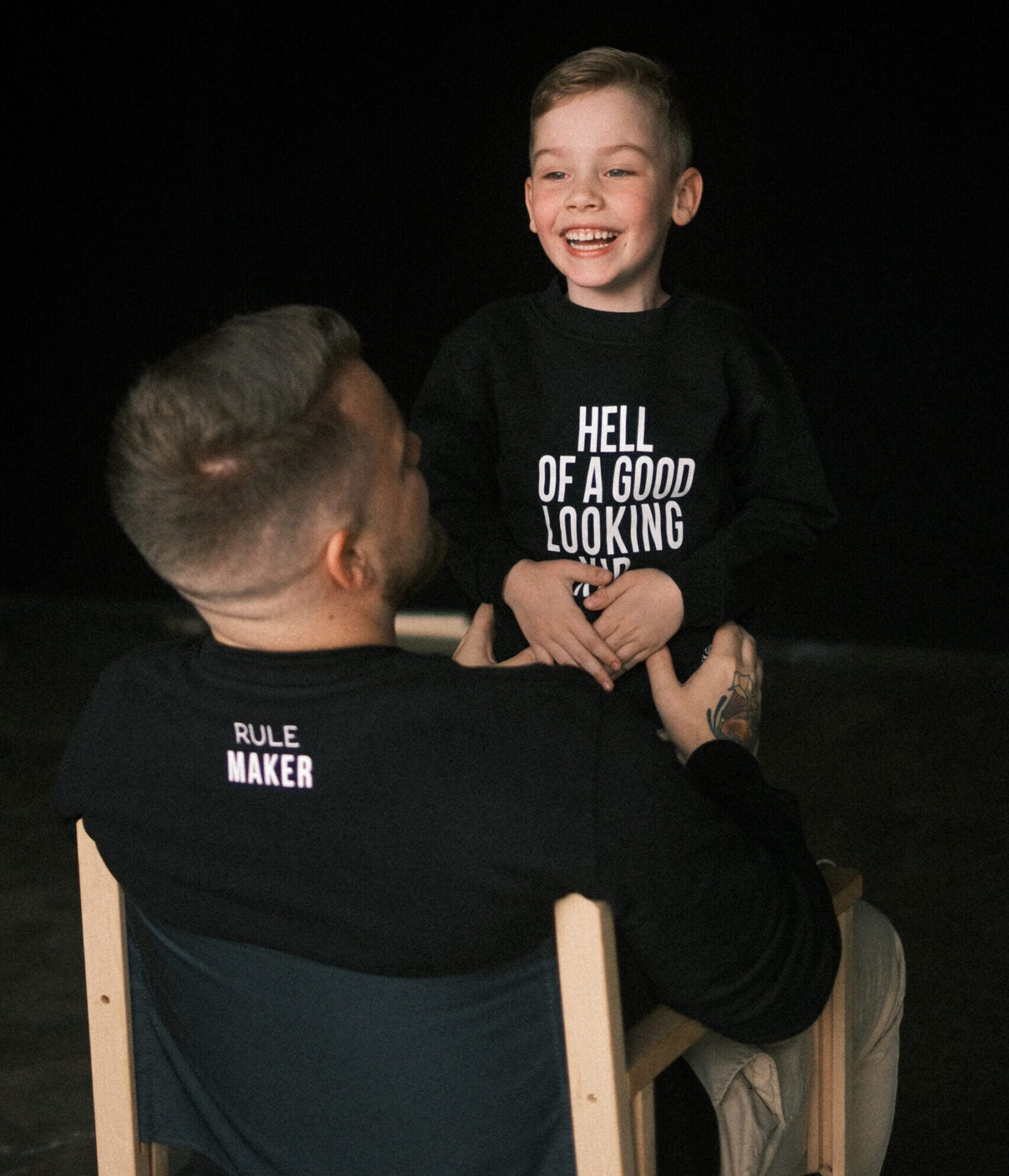 Matching Sweatshirts Dad and Kid - Snøluv