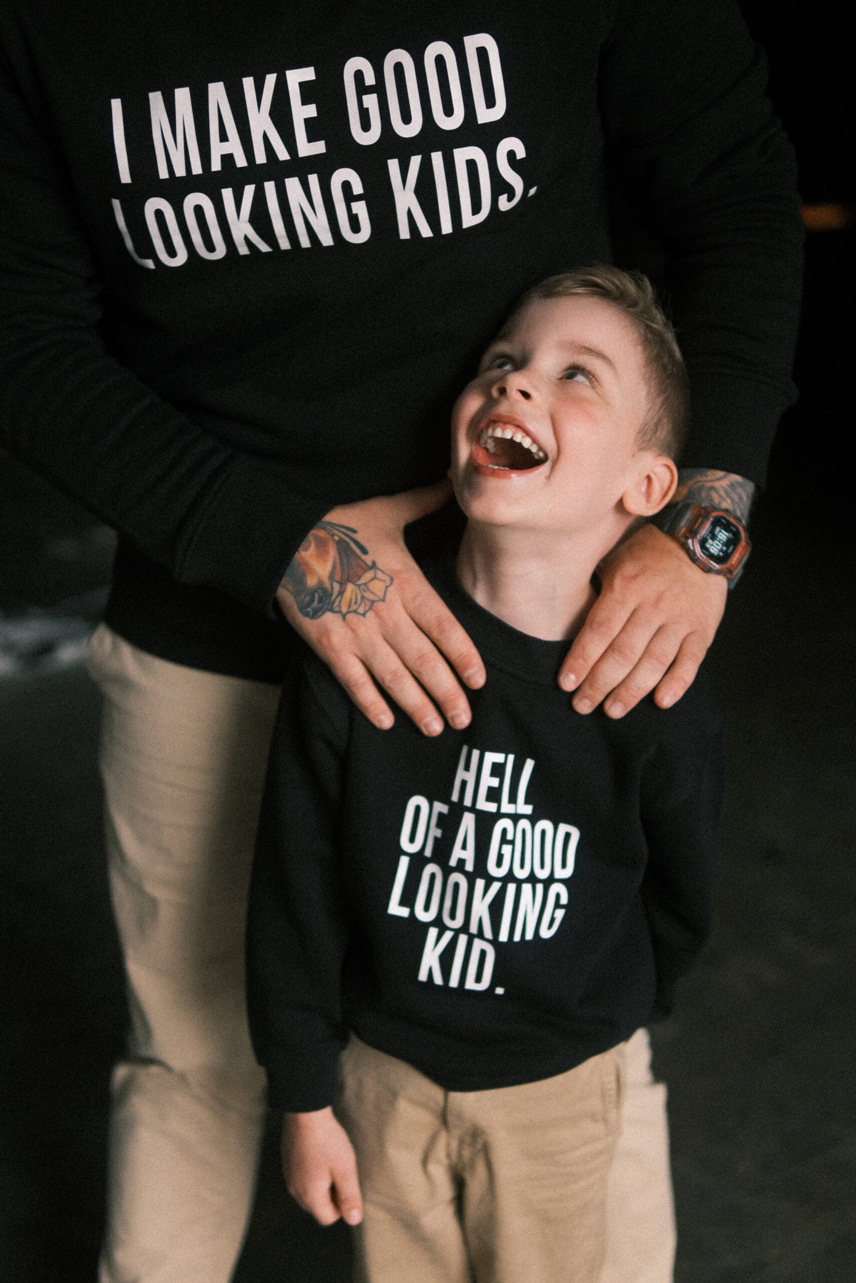 Matching Sweatshirts Dad and Kid - Snøluv
