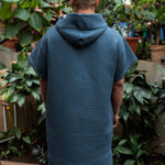 Short-Sleeve Surf Poncho - Cotton Waffle