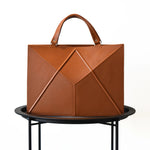 FACET handbag - Caramel Brown