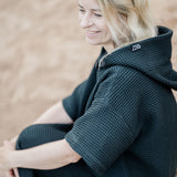 Short-Sleeve Surf Poncho - Cotton Waffle
