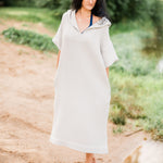 Short-Sleeve Surf Poncho - Cotton Waffle