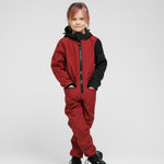 Softshell Onesie for Kids - SUNSET RED