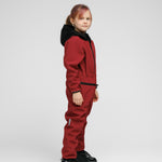 Softshell Onesie for Kids - SUNSET RED