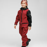 Softshell Onesie for Kids - SUNSET RED