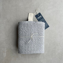 Big Linen Towel - Gray Waffle Fabric – Snøluv