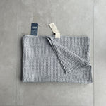 Big Linen Towel - Gray Waffle Fabric