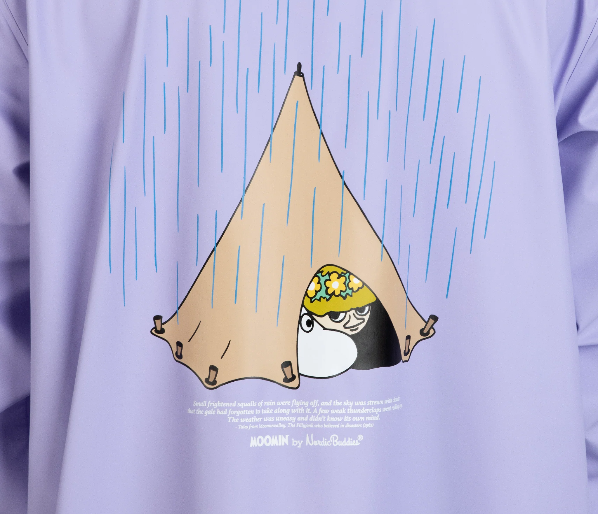 Moomin Rain Jacket Unisex Waterproof- Lilac - Snøluv