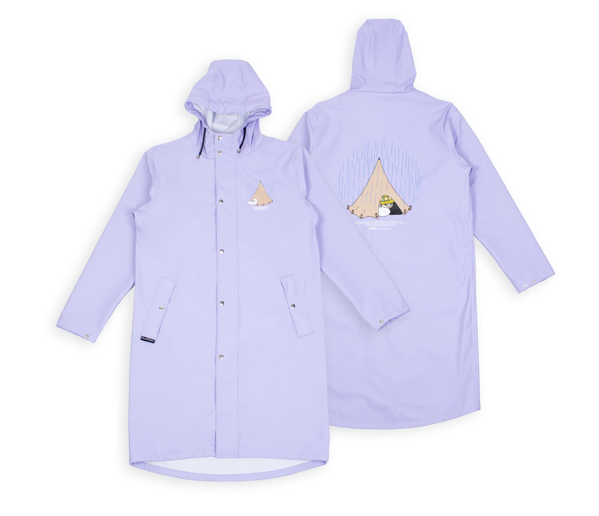 Moomin Rain Jacket Unisex Waterproof- Lilac - Snøluv
