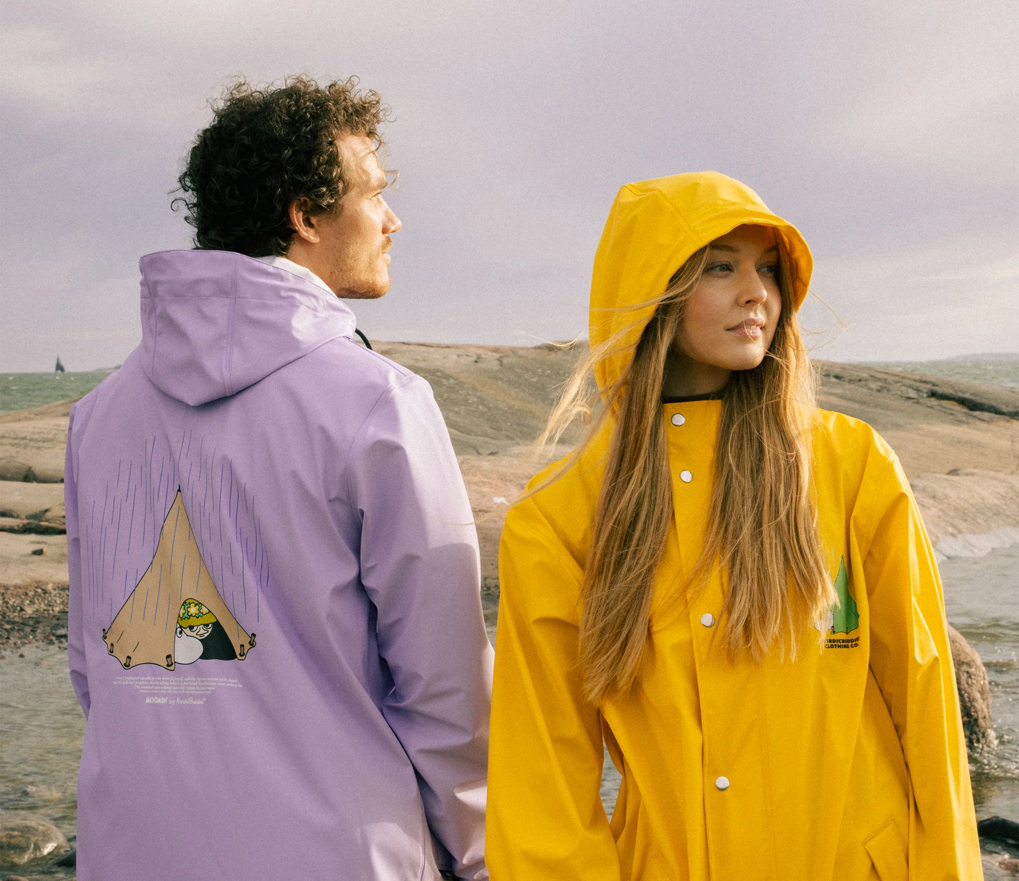 Moomin Rain Jacket Unisex Waterproof- Lilac - Snøluv