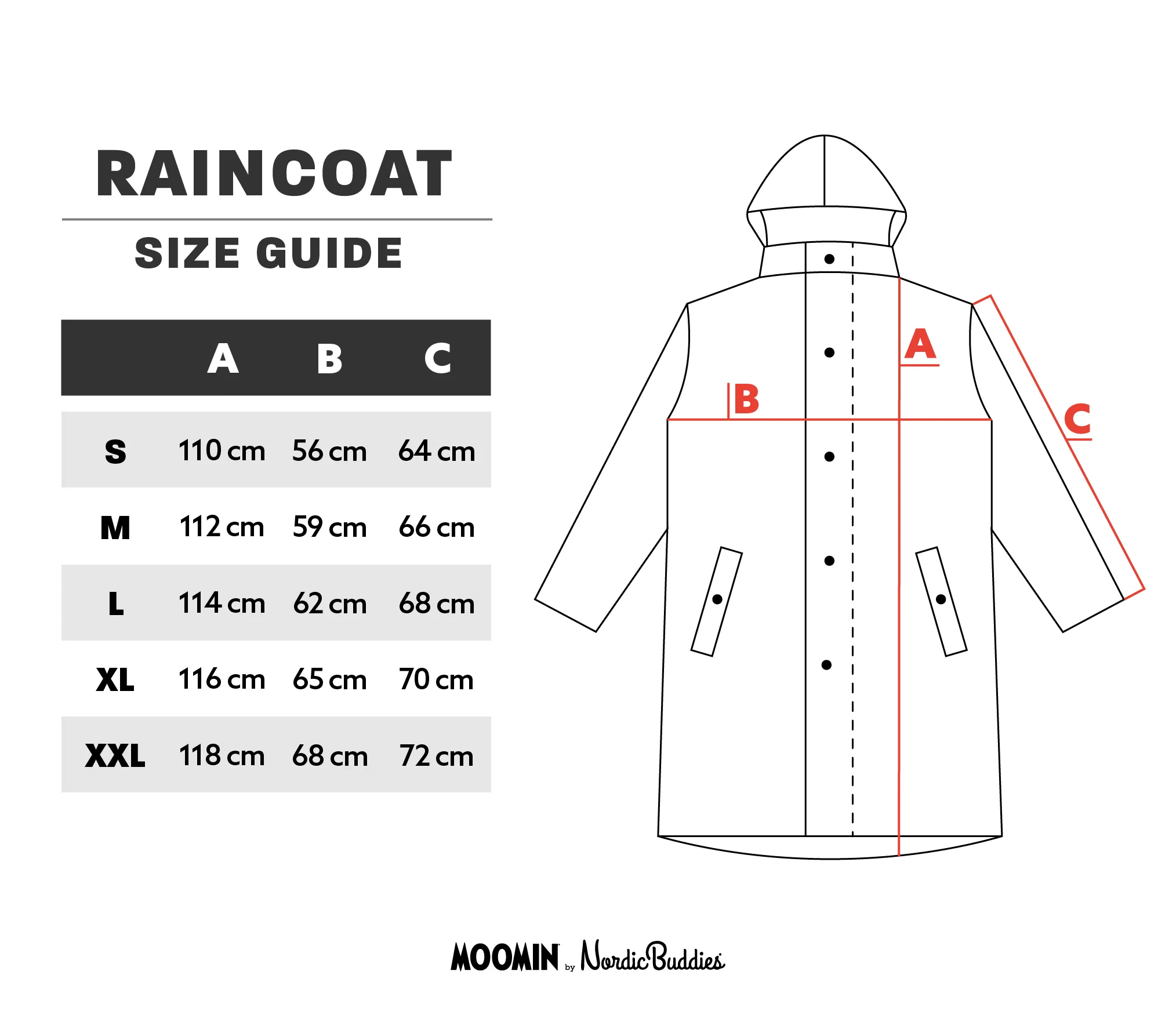 Moomin Rain Jacket Unisex Waterproof- Lilac - Snøluv