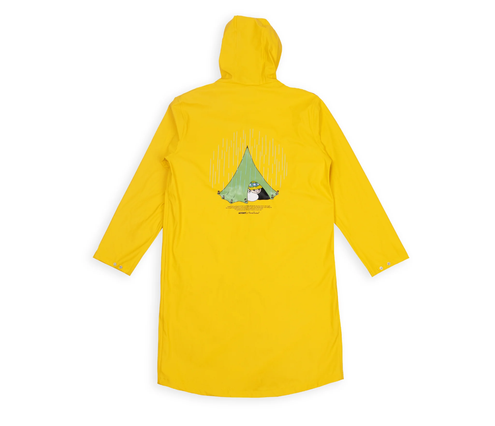 Moomin Waterproof Jacket Unisex Windproof - Yellow - Snøluv