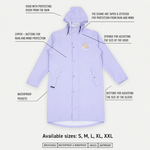 Moomin Rain Jacket Unisex Waterproof- Lilac - Snøluv