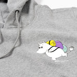 Premium Hoodie Moomintroll - Grey
