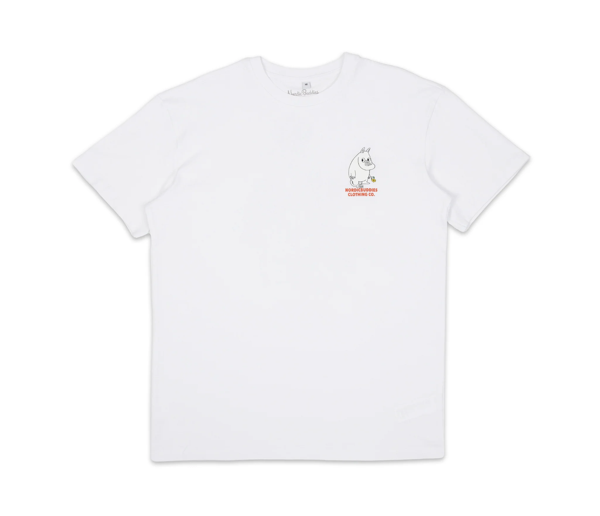 Moomintroll's Flower T-Shirt Unisex - White - Snøluv