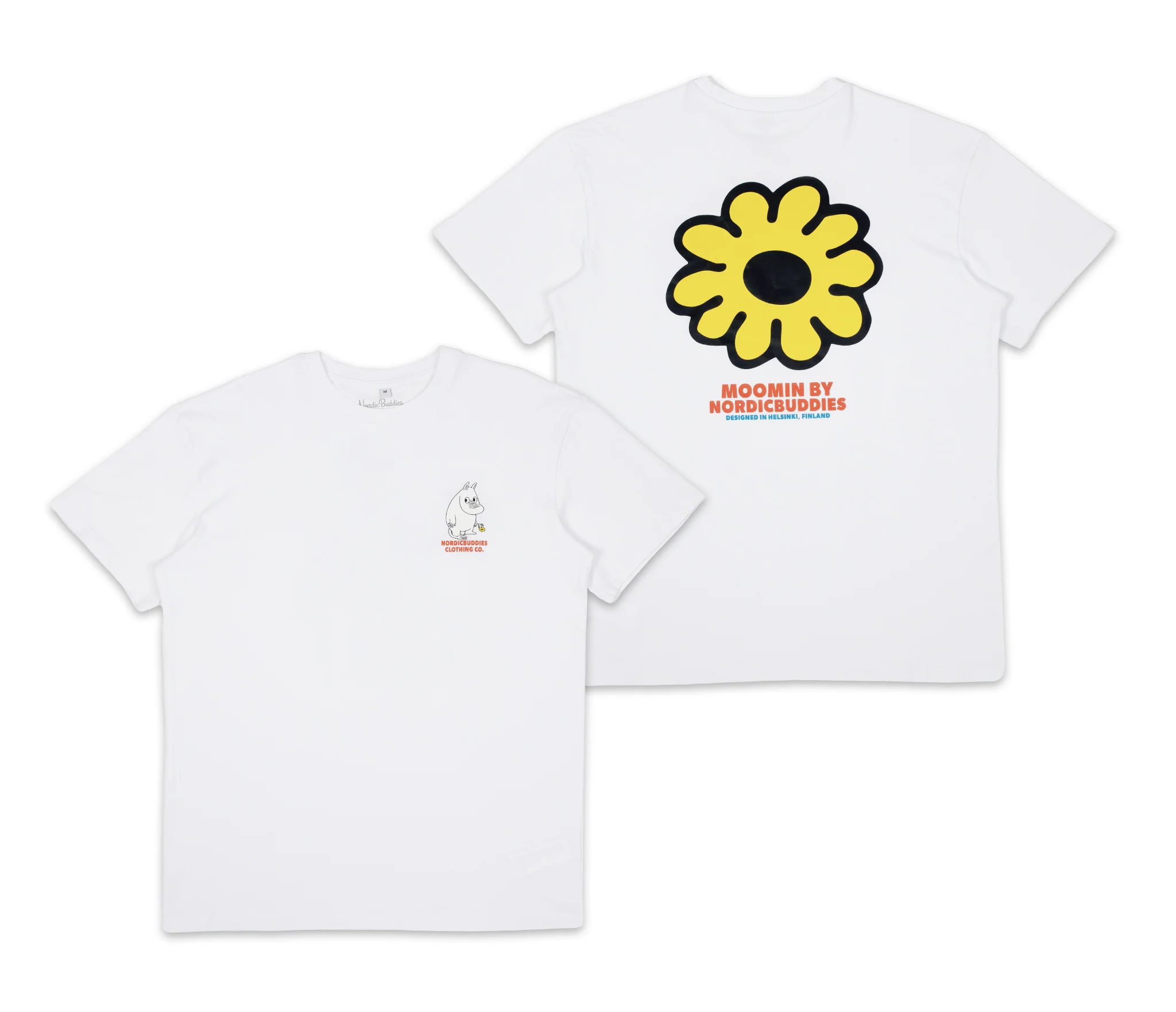 Moomintroll's Flower T-Shirt Unisex - White - Snøluv