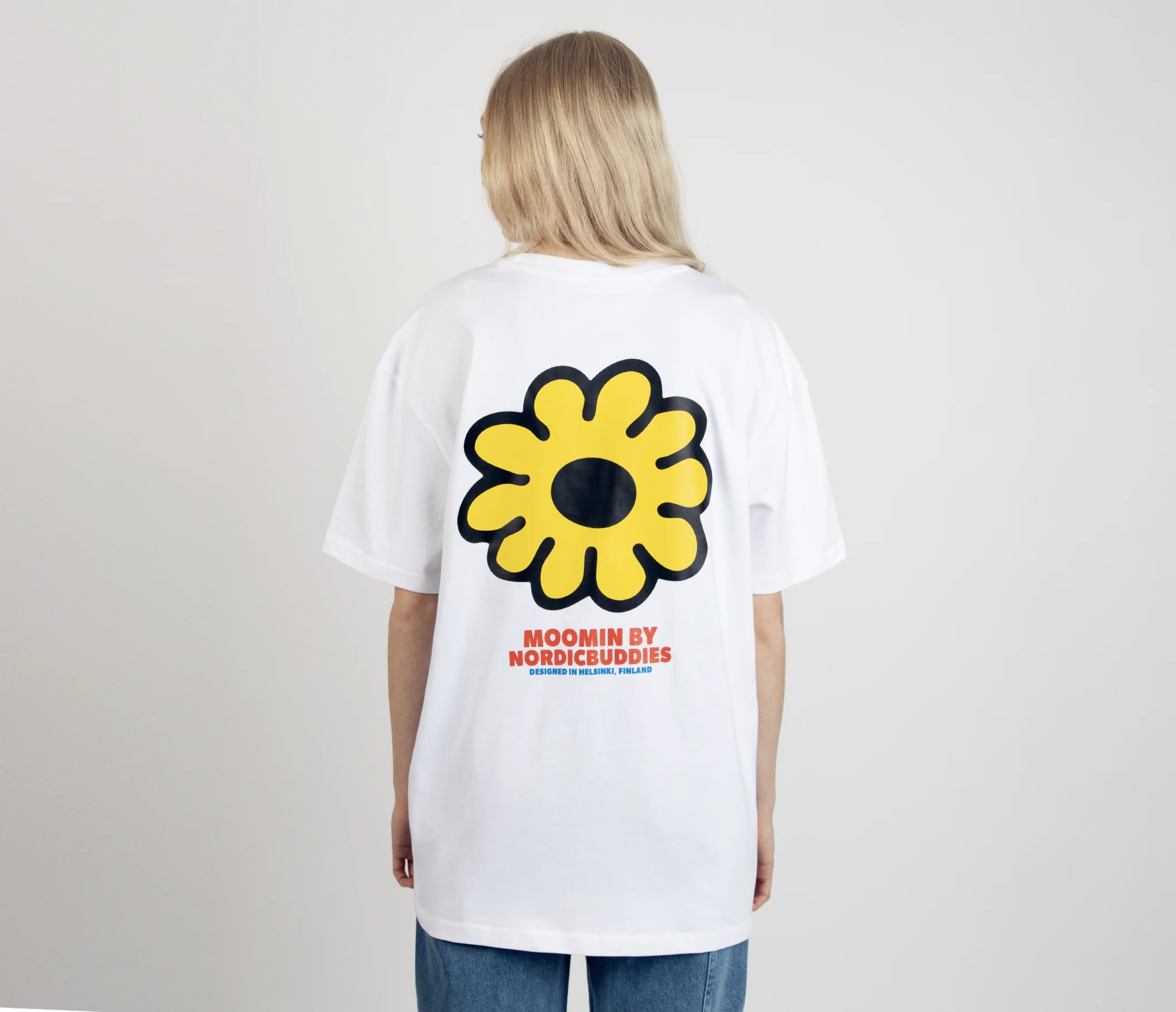 Moomintroll's Flower T-Shirt Unisex - White - Snøluv