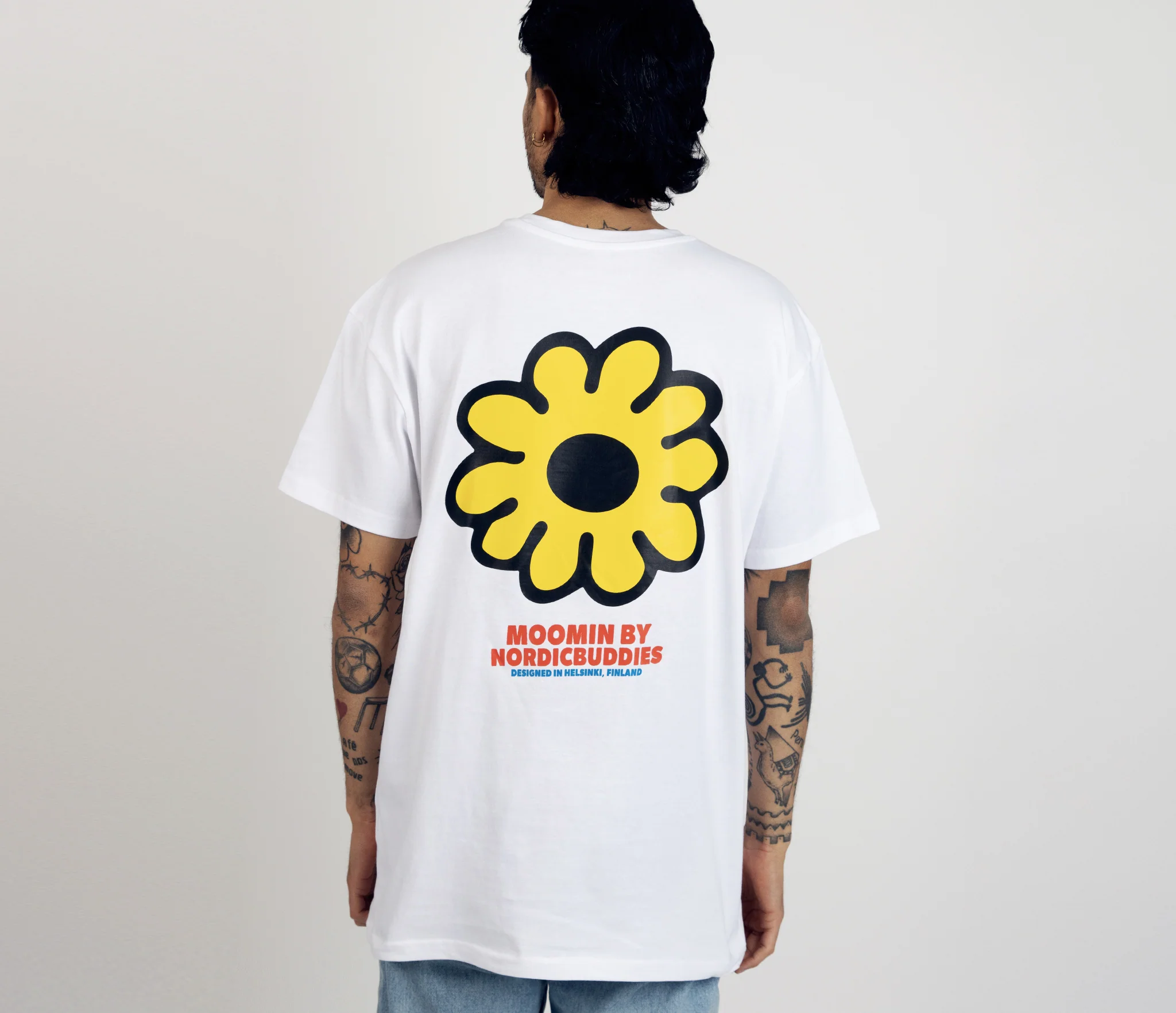 Moomintroll's Flower T-Shirt Unisex - White - Snøluv