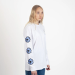 Moomin Long Sleeve Shirt, Moomintroll's Flower White, 240 g/m² cotton