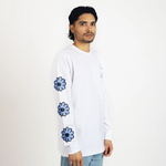 Moomin Long Sleeve Shirt, Moomintroll's Flower White, ribbed cuffs
