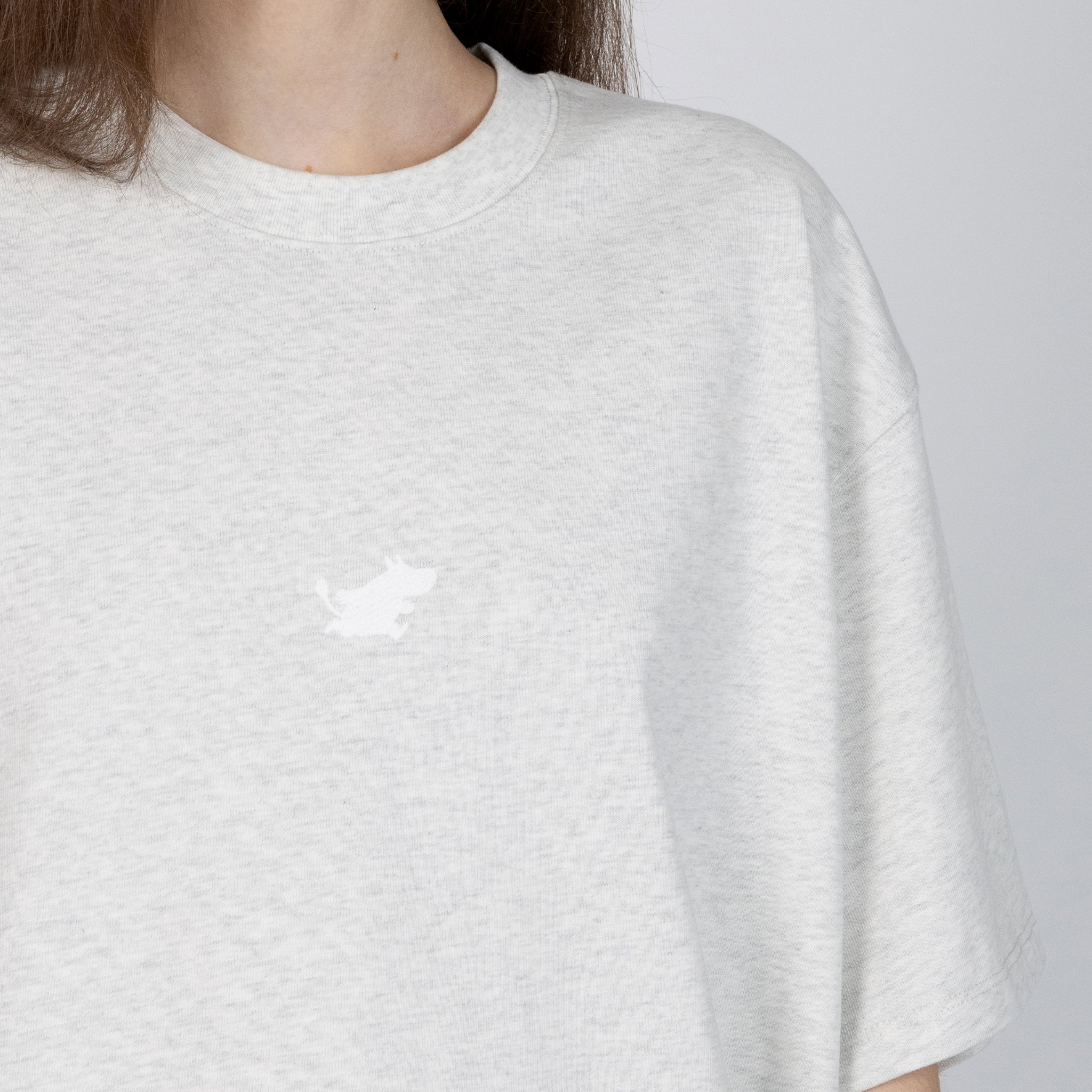 Moomin T-Shirt Premium Cotton - Melange Grey - Snøluv