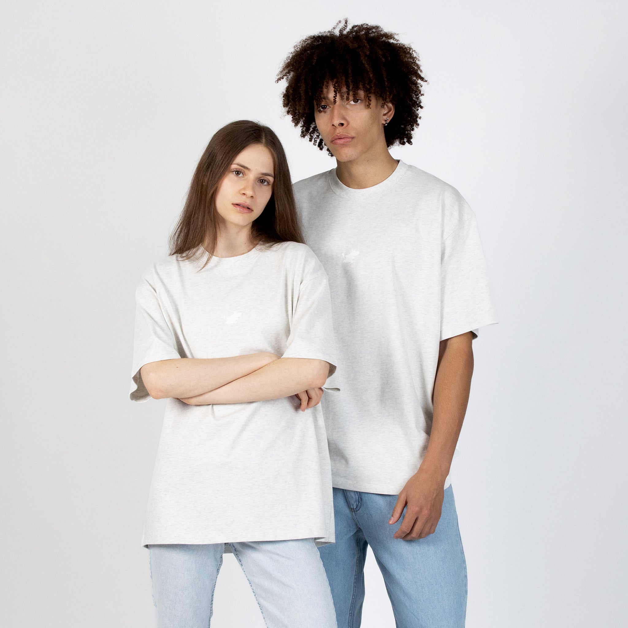 Moomin T-Shirt Premium Cotton - Melange Grey - Snøluv