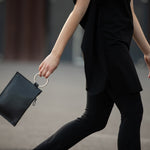 Clutch Nina With a Ring Handle