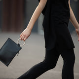 Clutch Nina With a Ring Handle