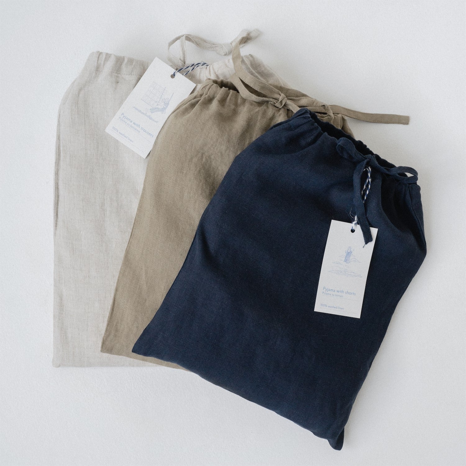 Linen Fern Pyjama Set - Melange