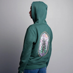 Moomin Unisex Hoodie Moominhouse Green, Premium Cotton - Snøluv