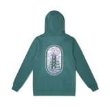 Moomin Unisex Hoodie Moominhouse Green, Premium Cotton - Snøluv