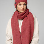 Natural Baby Alpaca and Merino Wool Light Fisherman's Rib Scarf