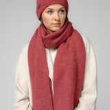 Natural Baby Alpaca and Merino Wool Light Fisherman's Rib Scarf